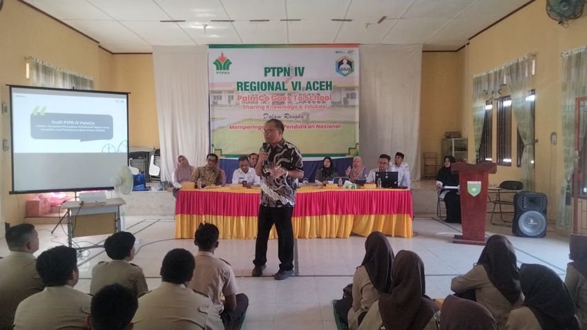 PTPN IV Regional VI Gelar "Palmco Goes to School", Edukasi Sawit Berkelanjutan dan Dukung Dunia Pendidikan