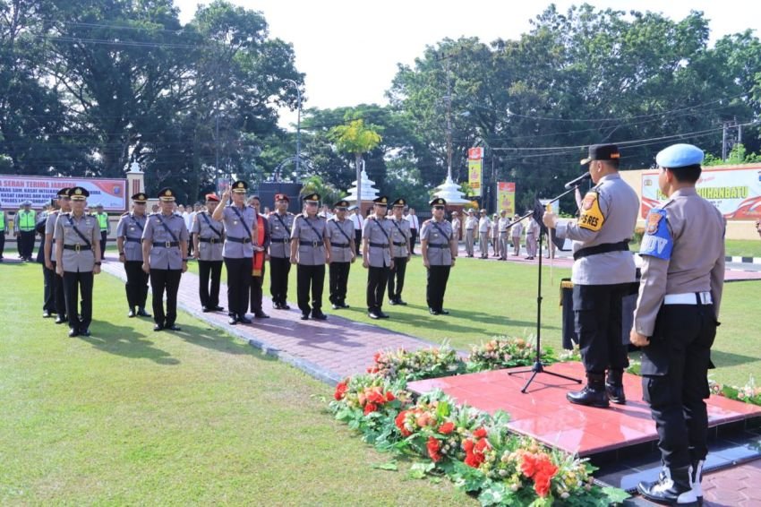 Kapolres Labuhanbatu AKBP Choky Pimpin Sertijab 7 PJU dan Kapolsek Marbau