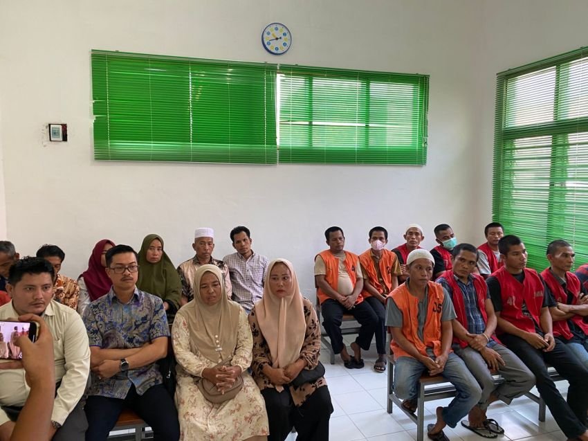 Sidang Perkara Curat Yang Berujung Tewasnya Sekuriti PT. STA Diwarnai Jeritan Keluarga Korban Dan Terdakwa