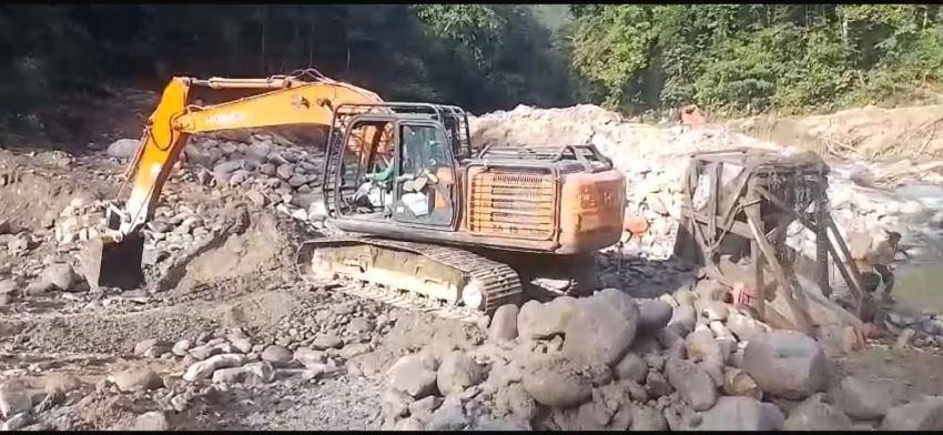 Koramil 14 Kotanopan Bantah Back Up PETI Di Kawasan TNBG Aek Bontar Desa Batahan