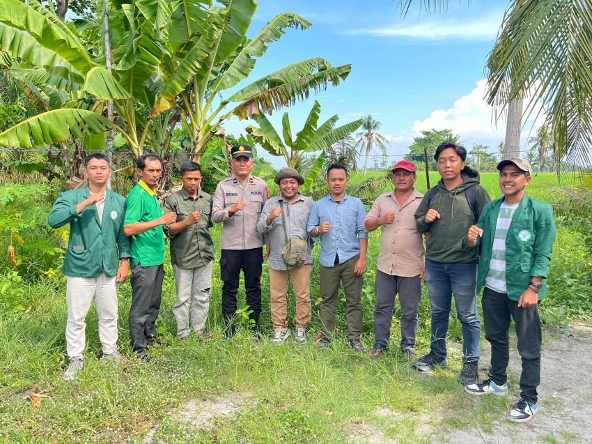 Polri Dukung Mahasiswa Polbangtan Medan Dampingi Petani Brigade Pangan di Sergai