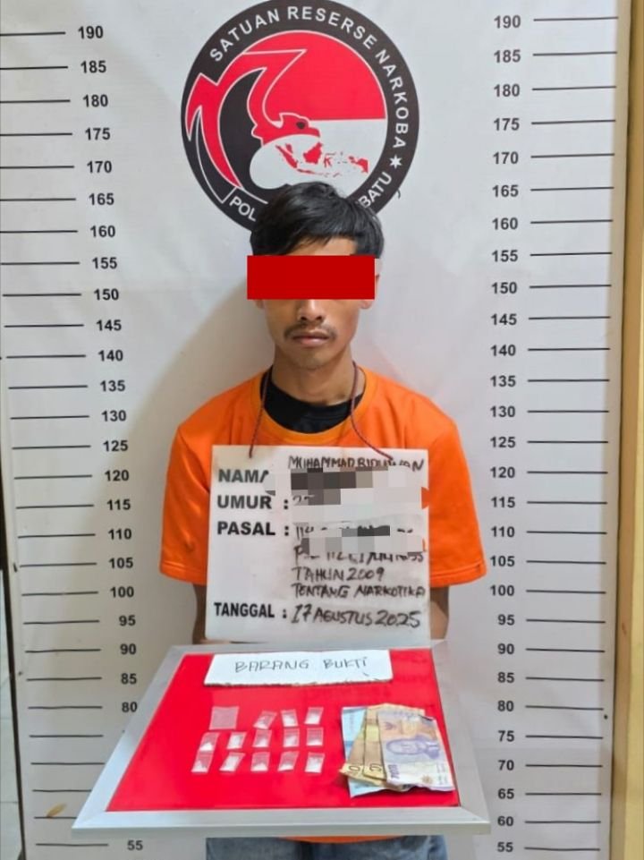 Polres Labuhanbatu Ringkus Pengedar Sabu pada Hari Kemerdekaan ke-80 RI