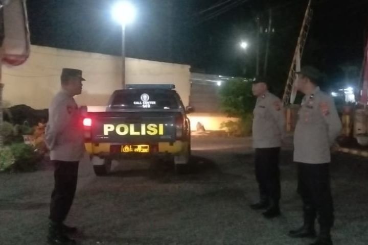 Jaga Kamtibmas tetap Kondusif, Polsek Bilah Hilir Gelar Patroli Malam