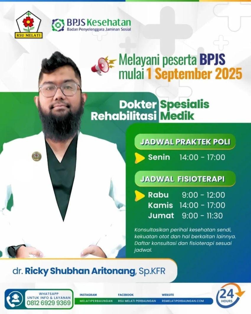 RSU. Melati Perbaungan Adakan Pelayanan Rehabilitasi Medik