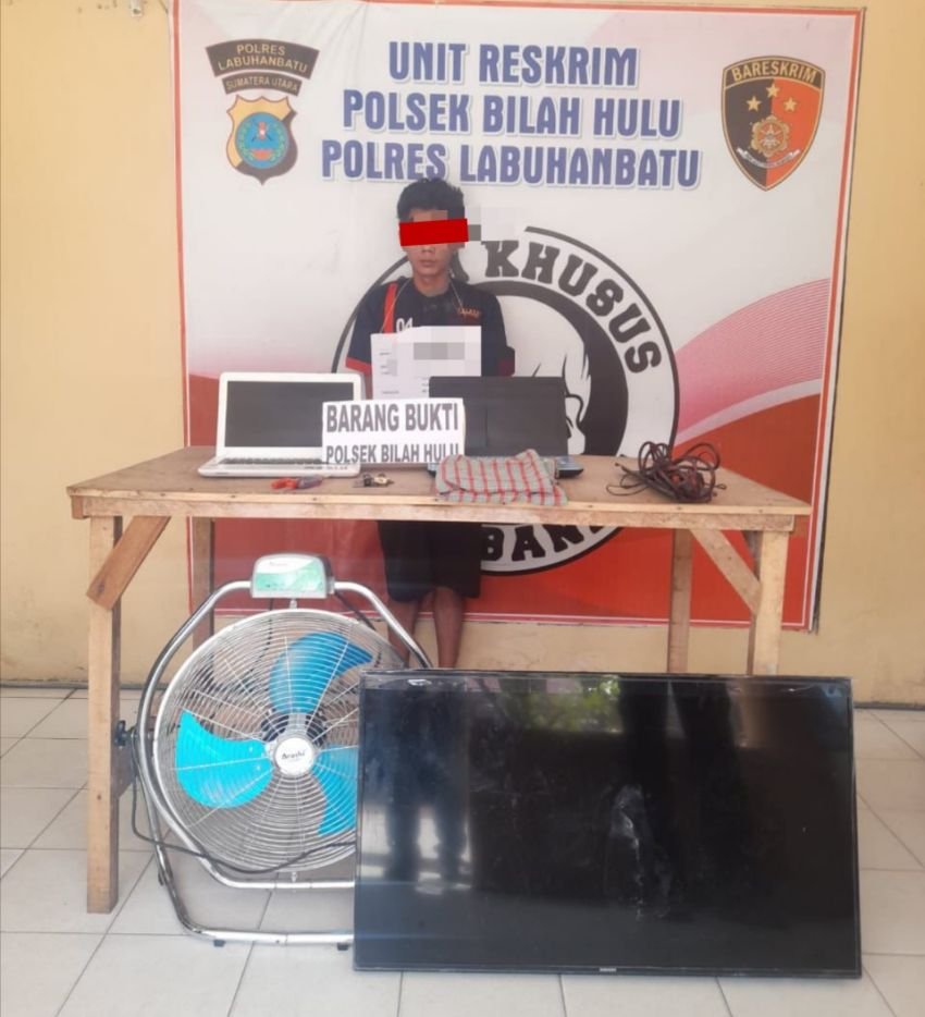 Sembunyi Didalam Sumur, Pelaku Curat Diringkus Polsek Bilah Hulu