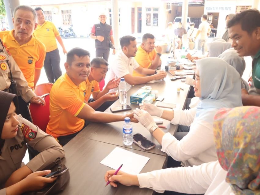 Polres Labuhanbatu Rutin Periksa Kesehatan Personel