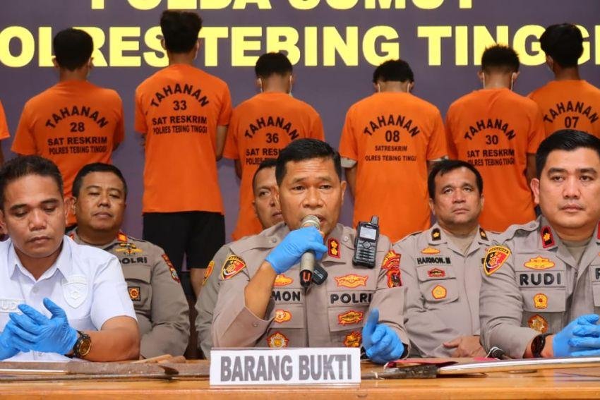 Satreskrim Polres Tebing Tinggi Berhasil Ungkap Pelaku Tawuran Geng Motor
