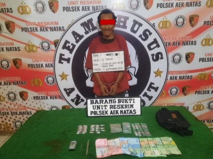 Terlibat Peredaran Narkoba, Seorang Kakek Diringkus Polsek Aek Natas