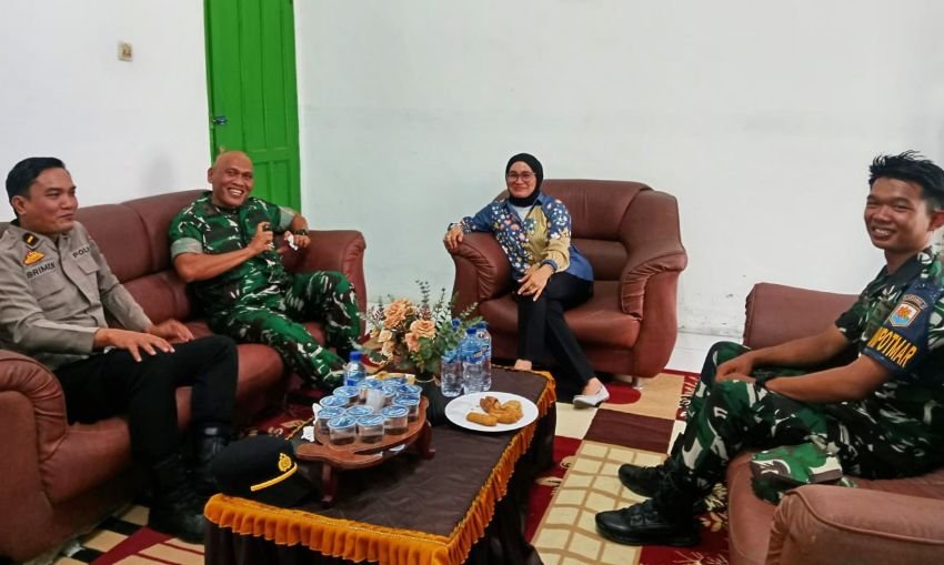 Camat dan TNI-POLRI Sambut Hari Pertama Bertugas Danramil 11 Tanjung Beringin: Pererat Sinergitas Forkopimcam