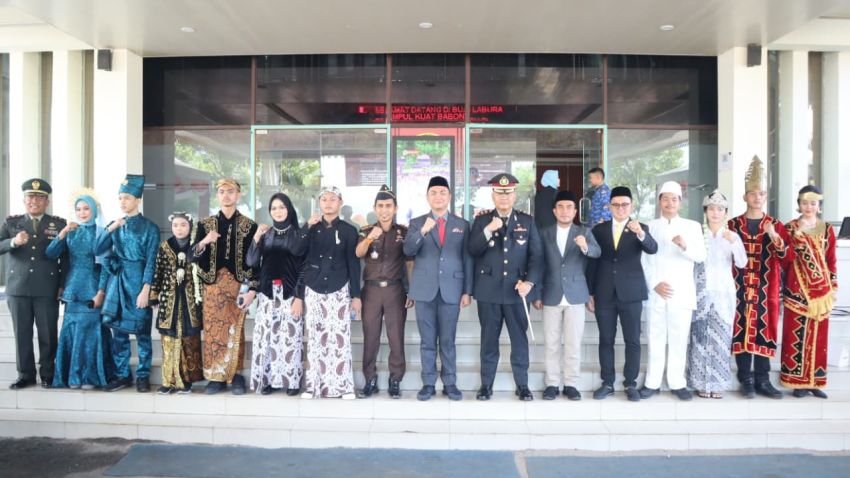 Kapolres Labuhanbatu Hadiri Upacara Peringatan Hari Sumpah Pemuda ke-97 di Kabupaten Labura