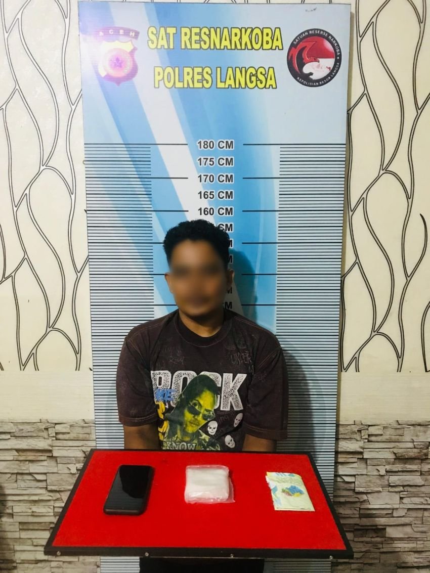 Pengedar Sabu Asal Aceh Timur Diamankan di Langsa, Barang Bukti 103,70 Gram