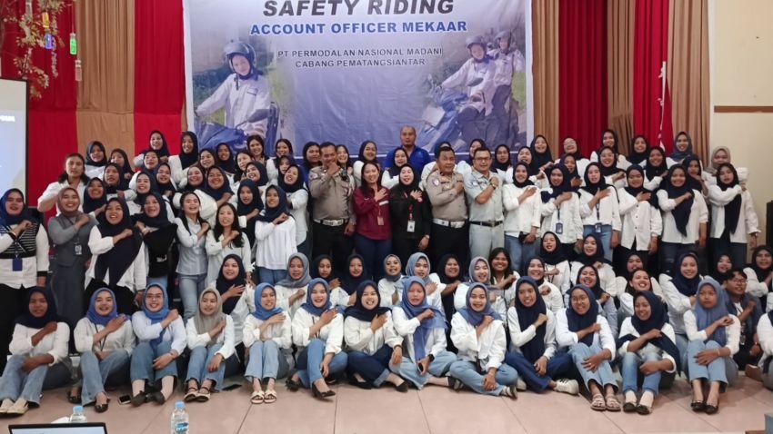 Polantas Menyapa, Sat Lantas Polres Labuhanbatu Sosialisasi Tertib Berlalu Lintas dan Safety Riding