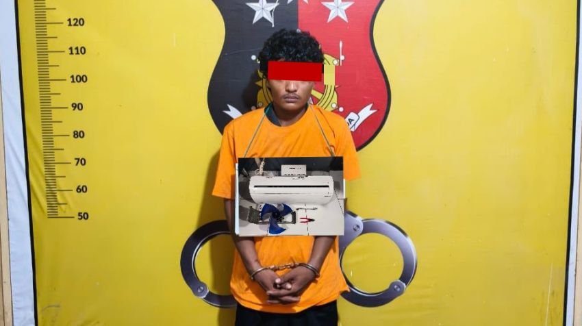 Polsek Panai Hilir Bekuk Pencuri AC di Sei Berombang