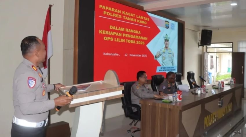 Tim Korlantas Polri dan Stik Lemdiklat Polri Kunjungi Polres Tanah Karo