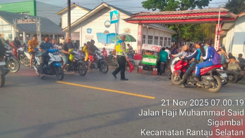 Selama Ops Zebra 2025, Sat Lantas Polres Labuhanbatu Intensifkan Strong Point Wujudkan Kamseltibcarlantasr