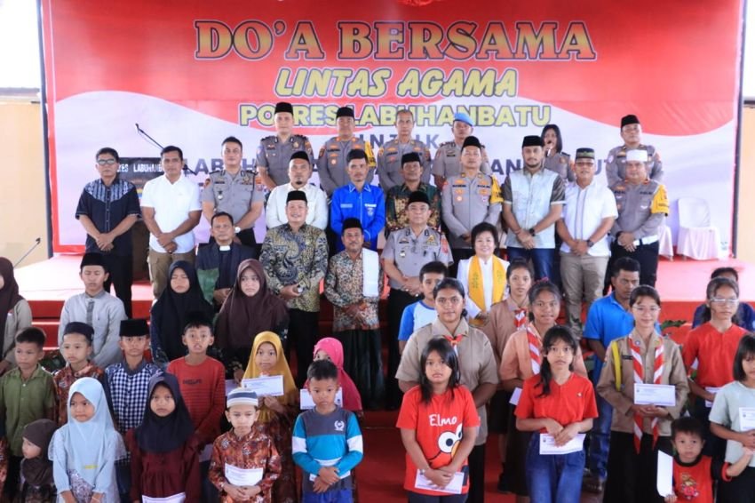 Tokoh Lintas Agama Pimpin Doa Bersama Keselamatan Masyarakat di Mapolres Labuhanbatu
