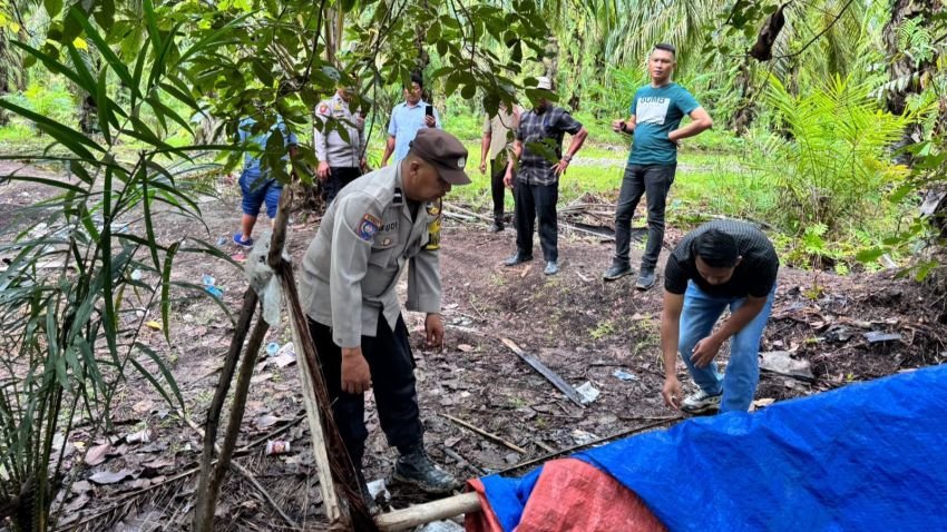 Polsek Bilah Hilir Gerebek Lokasi Sarang Narkoba di Kampung Nilon