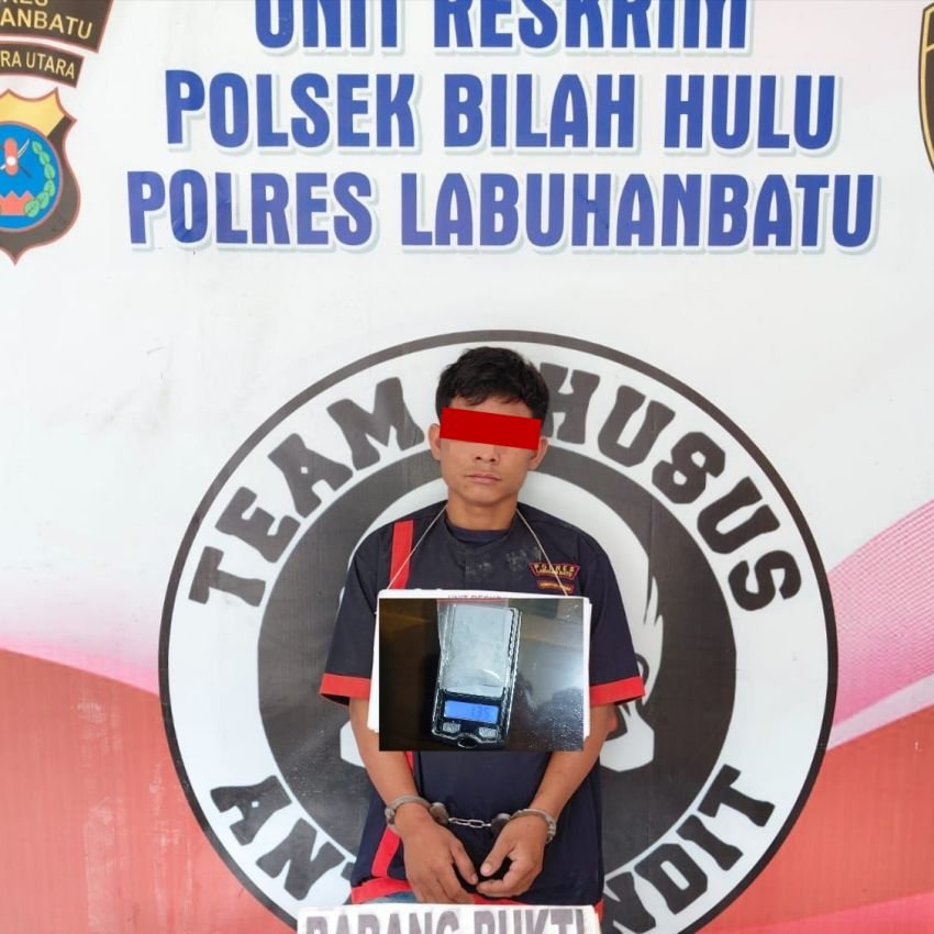 Buang Sabu di Jalinsum Buluh Cina, SN Ditangkap Polsek Bilah Hulu