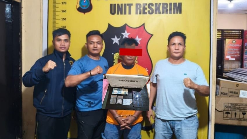Polsek Panai Hilir Ringkus Tersangka Pengedar Sabu Antarwilayah di Pesisir Labuhanbatu
