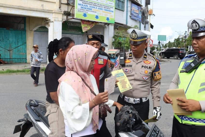 Ops Zebra Toba 2025, Polres Labuhanbatu Gelar Sosialisasi Keselamatan Berlalu Lintas