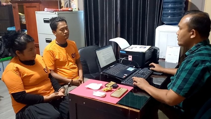 Polres Labuhanbatu Amankan Sepasang Kurir Sabu 92,08 Gram dari Kamar Hotel di Labura
