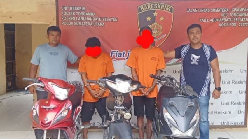 Polsek Torgamba Ringkus 2 Pelaku dari Pengungkapan 2 Kasus Curanmor