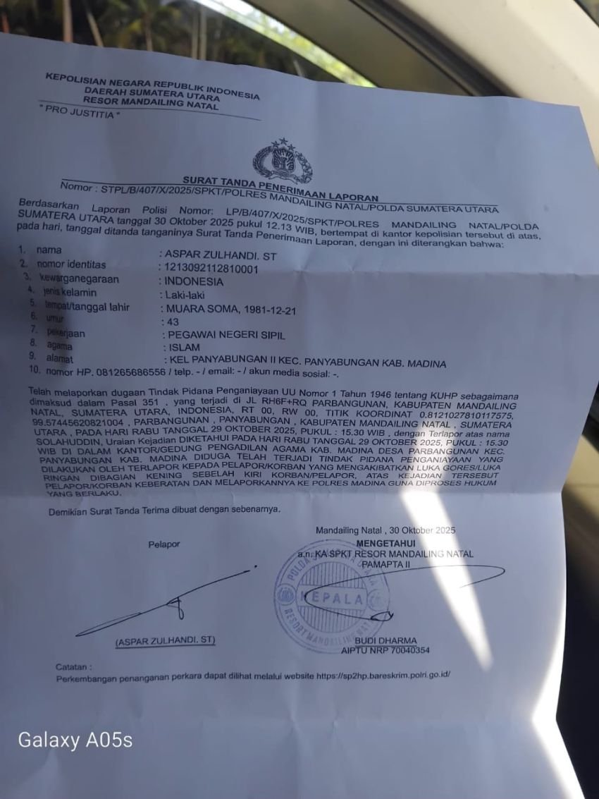 Usai Dilaporkan, Seorang advokat Madina Penuhi Panggilan Polisi