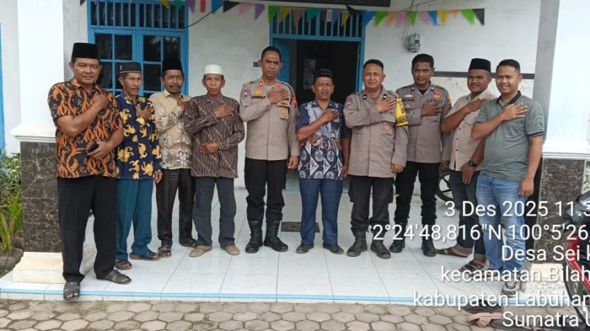 Kapolsek Bilah Hilir Perkuat Sinergi Kamtibmas Lewat Silaturahmi