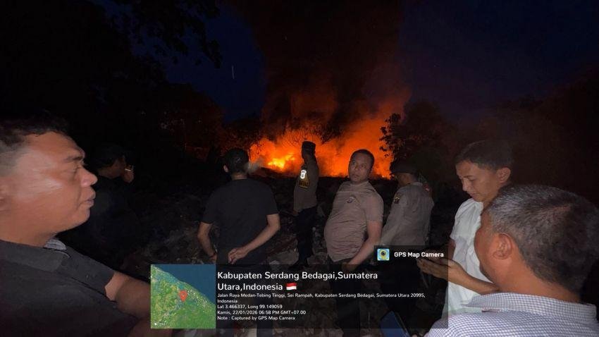 Polsek Firdaus Respon Cepat Laporan Warga Lewat Call Center 110 Soal adanya Kebakaran