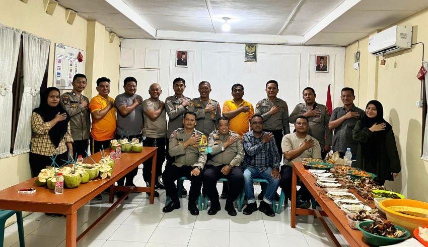 Syukuran Awal Tahun, Polsek Pantai Cermin Perkuat Kebersamaan dan Pelayanan Publik