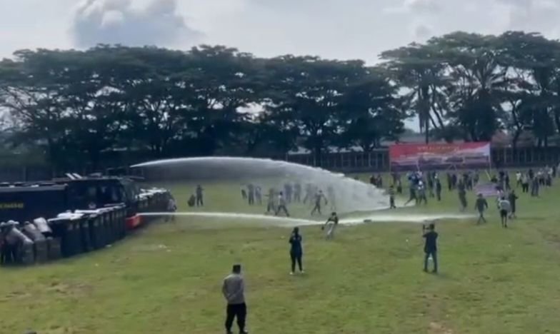 Polres Padangsidimpuan Lakukan Simulasi Sispam Kota Jelang May Day