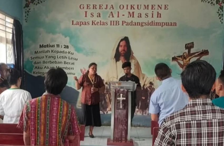 Lapas Padangsidimpuan Gelar Kegiatan Keagamaan, WBP Dapat Pendamping Rohani