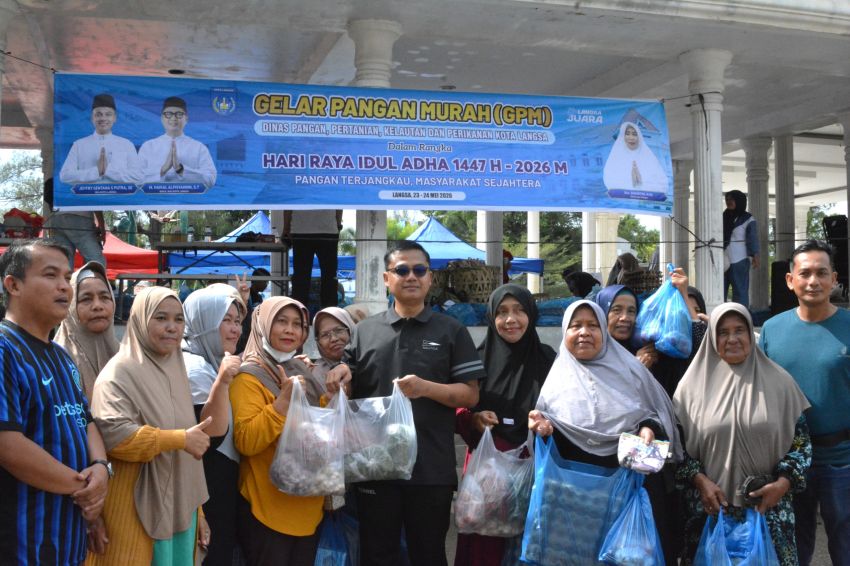 Gerakan Pangan Murah Ramaikan Car Free Day Kota Langsa