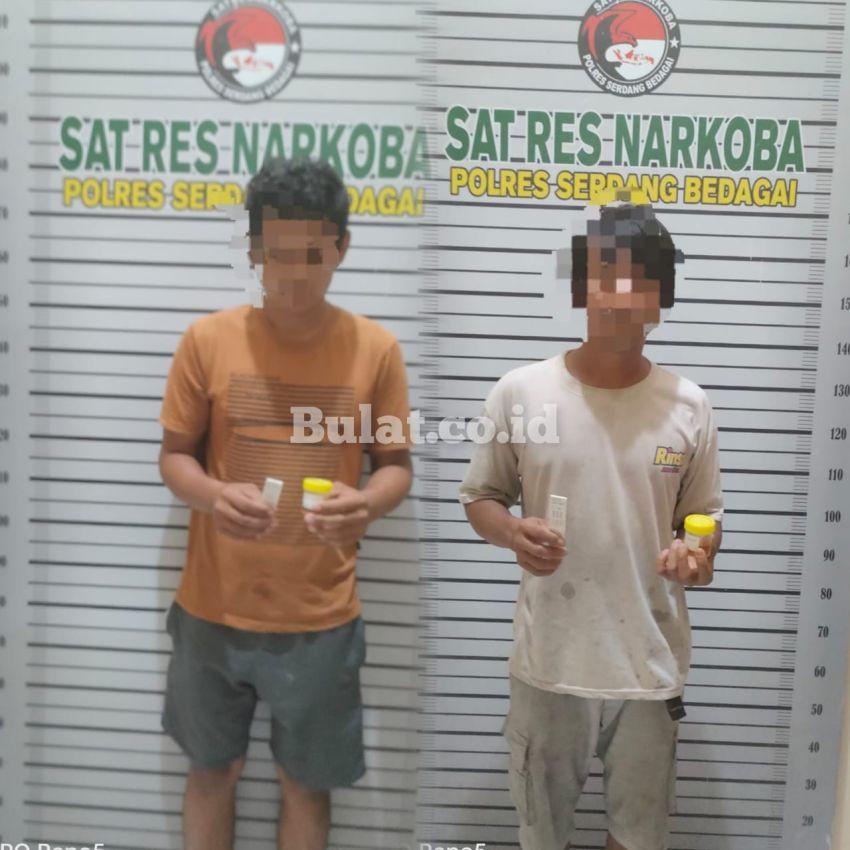 Beli Sabu Patungan Rp50 Ribu, Dua Pemuda Diringkus Satres Narkoba Polres Sergai