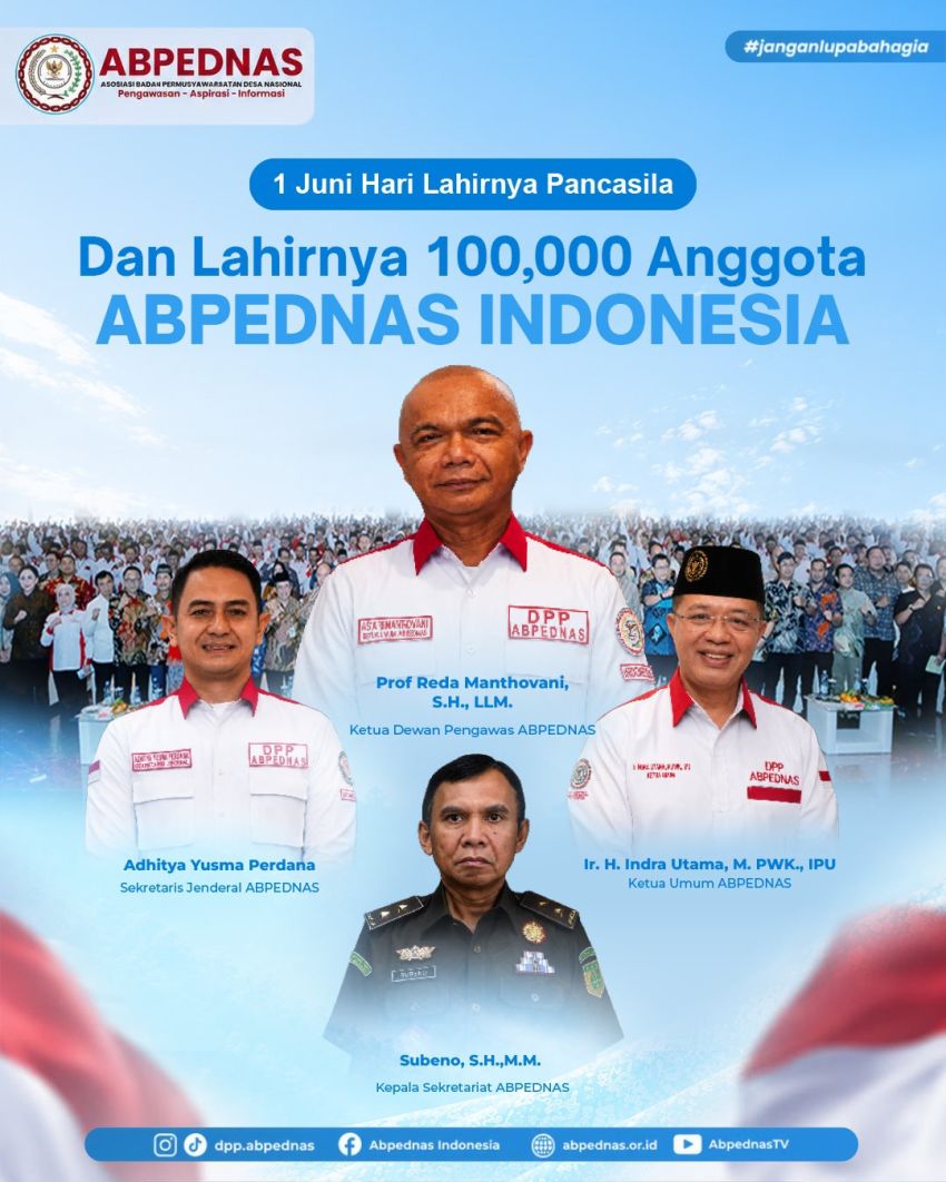 ABPEDNAS Catat Sejarah Baru, Jumlah Anggota Tembus 100 Ribu Orang