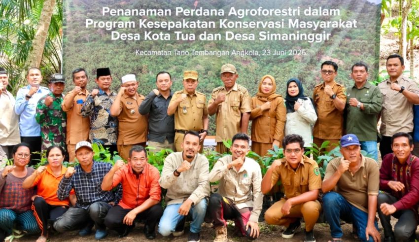 Wabup Tapsel Buka Penanaman Perdana Dalam Program KKM di Tantom Angkola