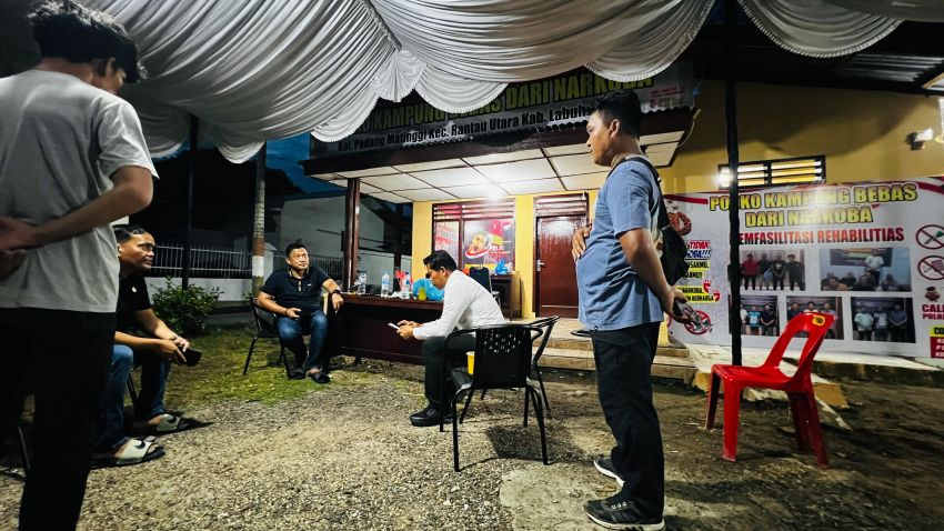 Konsisten Perangi Narkoba, Satres Narkoba Polres Labuhanbatu Galakkan Posko Kampung Bebas Dari Narkoba