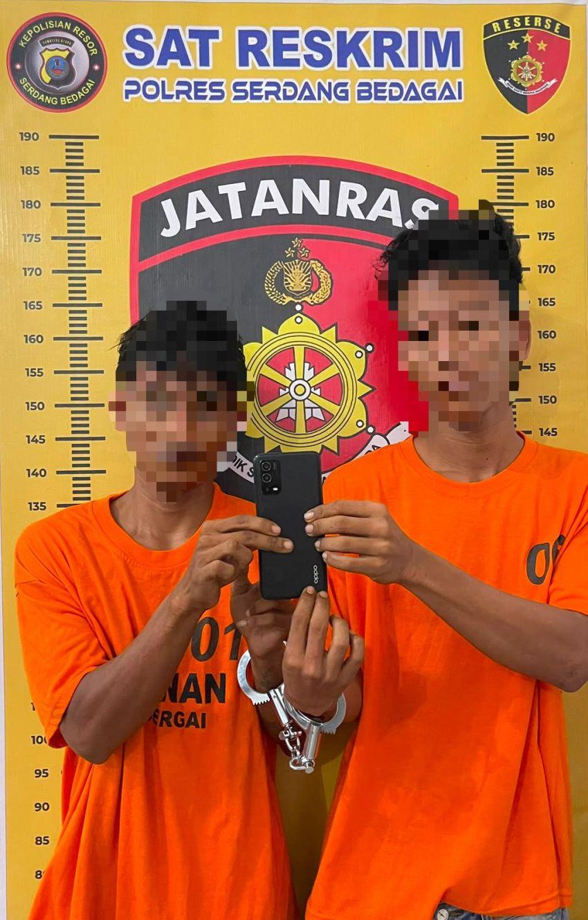 Gerak Cepat, Tim URC Sat Reskrim Polres Sergai berhasil Ditangkap Dua Pelaku Jambret