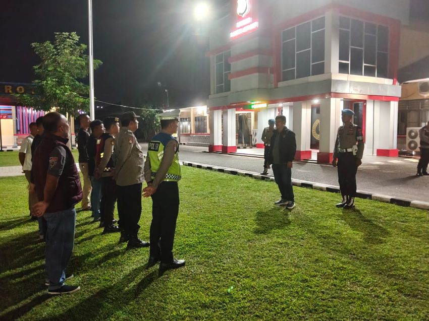 Cipta Kondisi Aman di Masyarakat Polres Labuhanbatu Lakukan Patroli Malam Hari