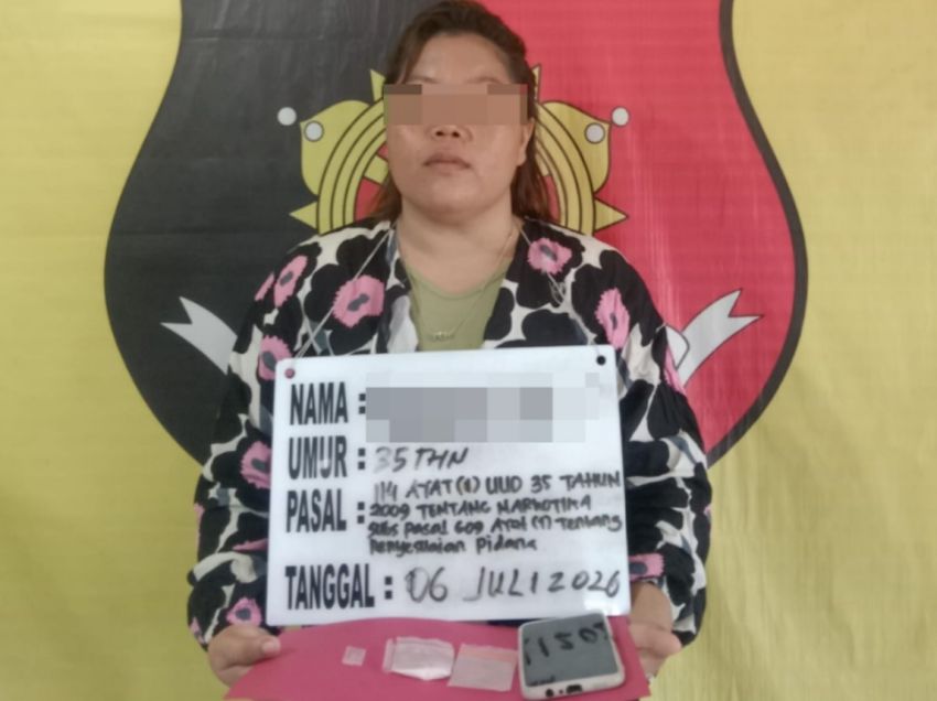 Polsek Panai Tengah Amankan Seorang Wanita atas Dugaan Kepemilikan Sabu