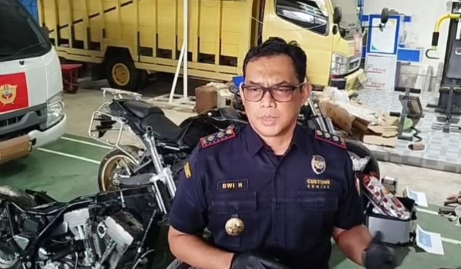 Bea Cukai Gagalkan Penyelundupan 3 Moge dan Suku Cadang Senilai Rp1,8 Miliar
