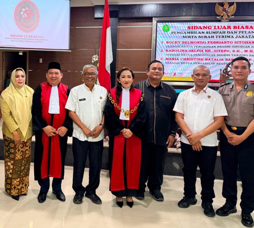 Maria Christine Natalia Barus Resmi Jadi Ketua PN Sei Rampah