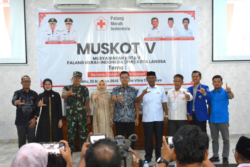 Buka Muskot V PMI Langsa, Wali Kota Jeffry Tegaskan Komitmen Pemko Dukung Misi Kemanusiaan