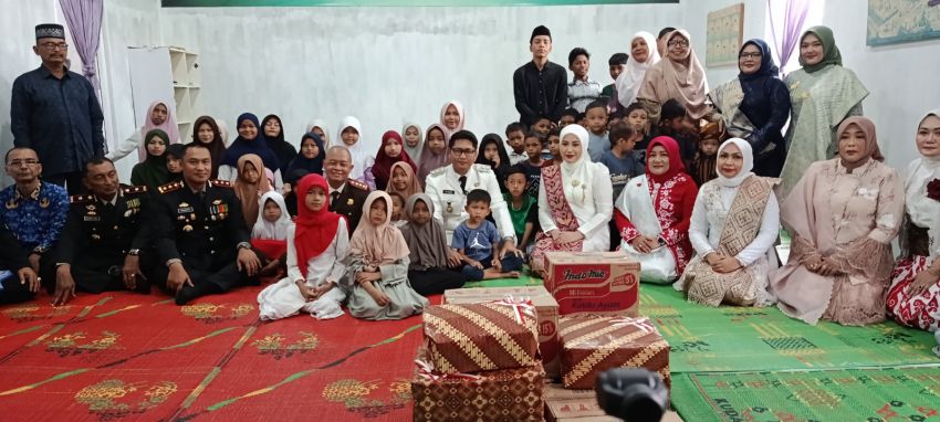 Wakil Wali Kota Langsa Anjangsana ke LKSA YPPN, Berbagi Kebahagiaan Bersama Anak Yatim Piatu