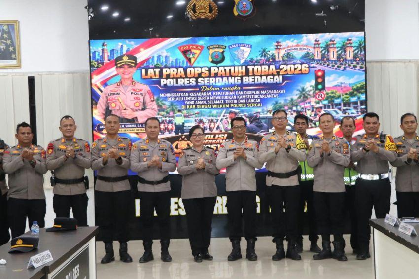 Mantapkan Kesiapan Personel, Polres Sergai Gelar Latpraops Patuh Toba-2026