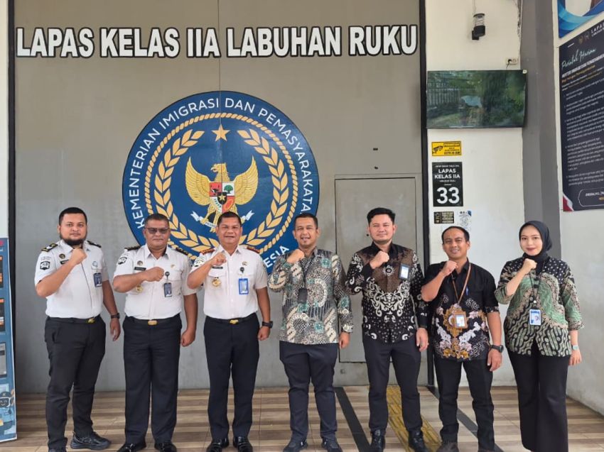 BRI BO Kisaran Perkuat Silaturahmi dan Sinergisitas Kelembagaan dengan Lapas Labuhan Ruku